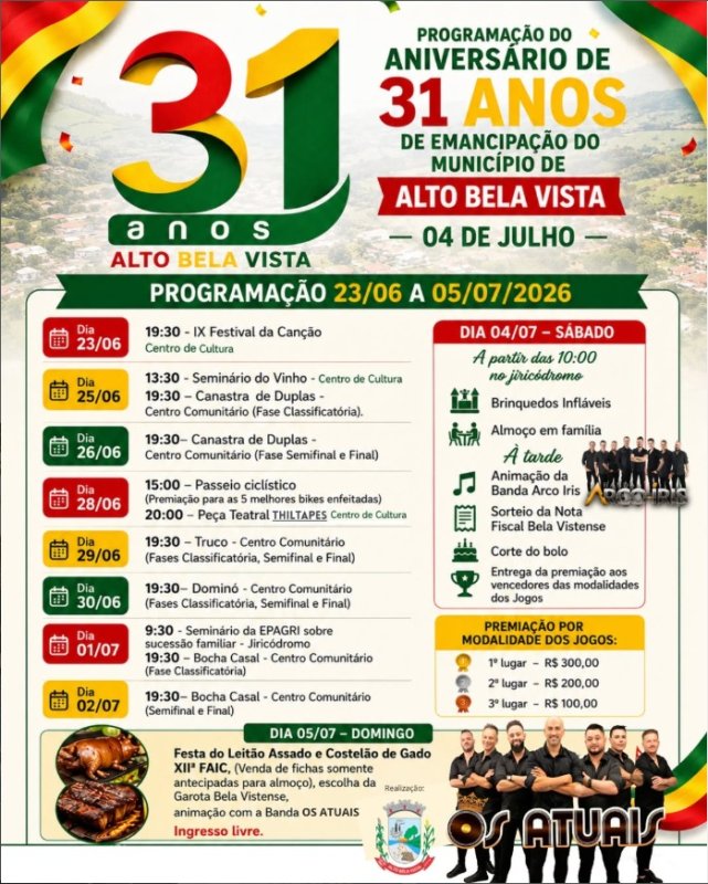 31 anos de emancipação