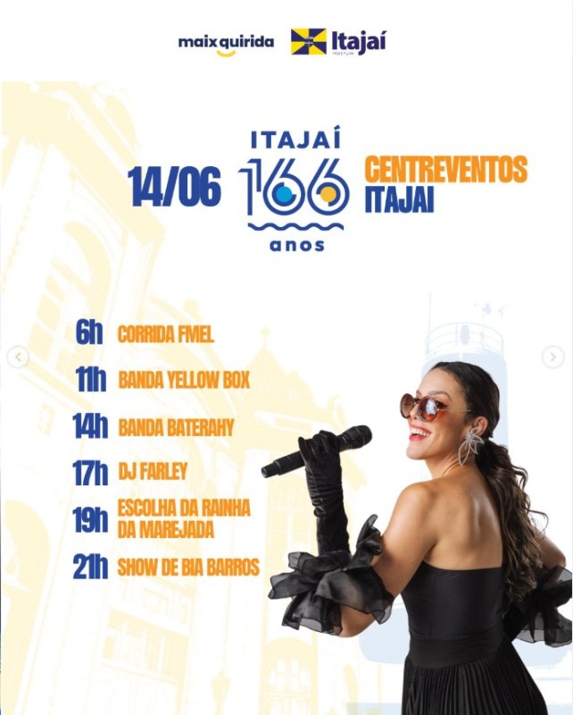 Aniversário de Itajaí 166 anos
