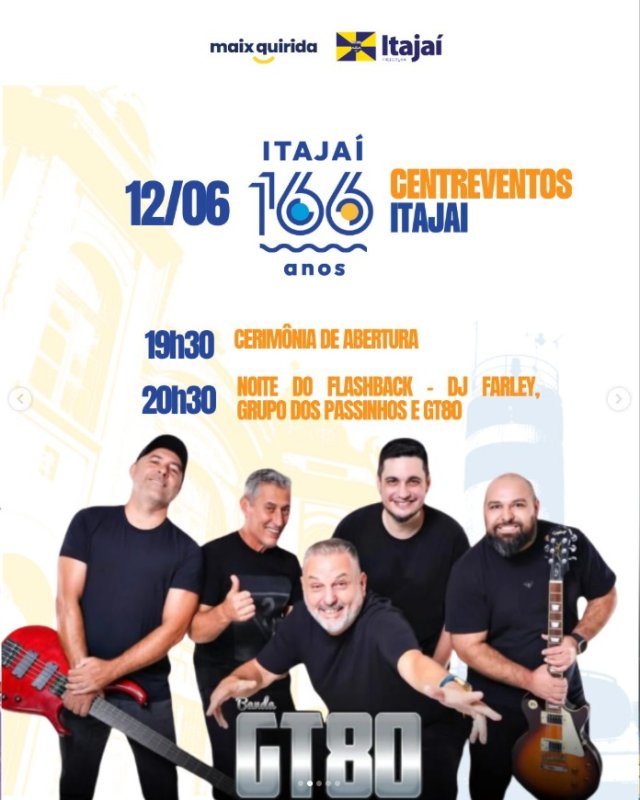 Aniversário de Itajaí 166 anos