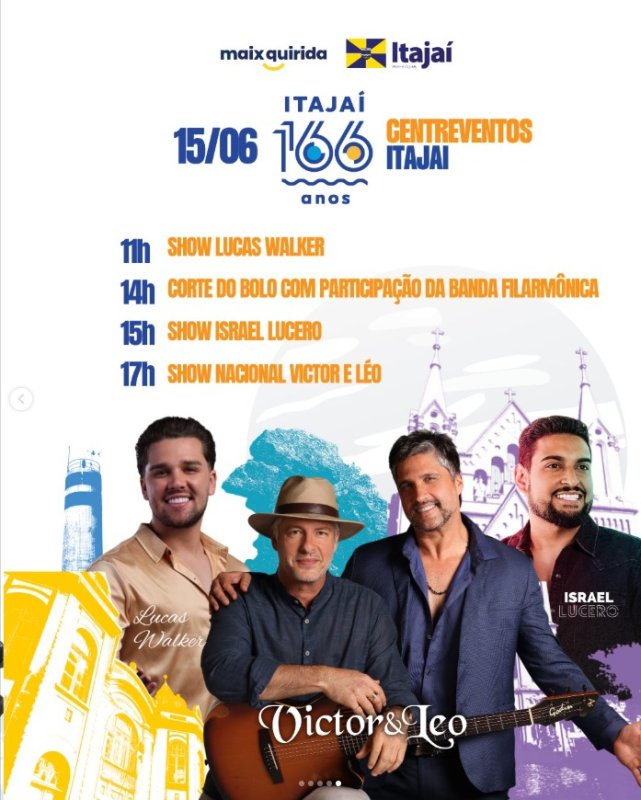 Aniversário de Itajaí 166 anos
