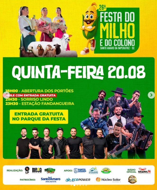26ª Festa do Milho e do Colono