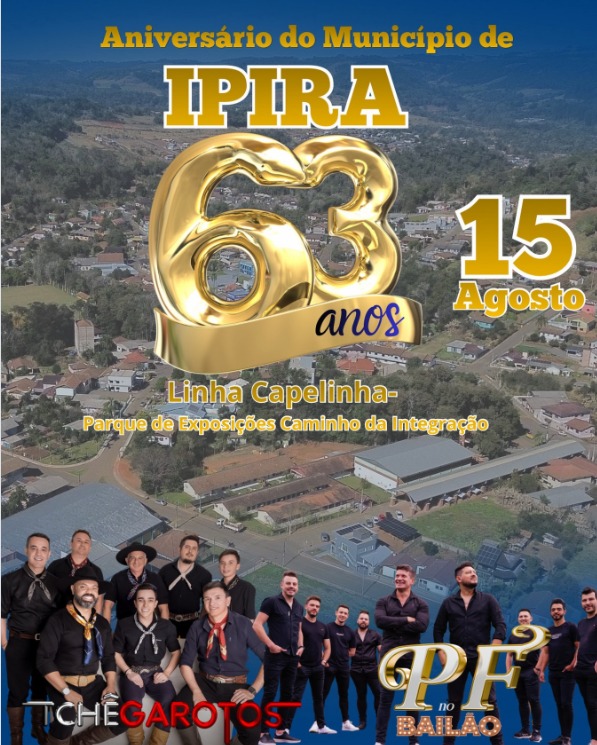 Ipira celebra 63 anos